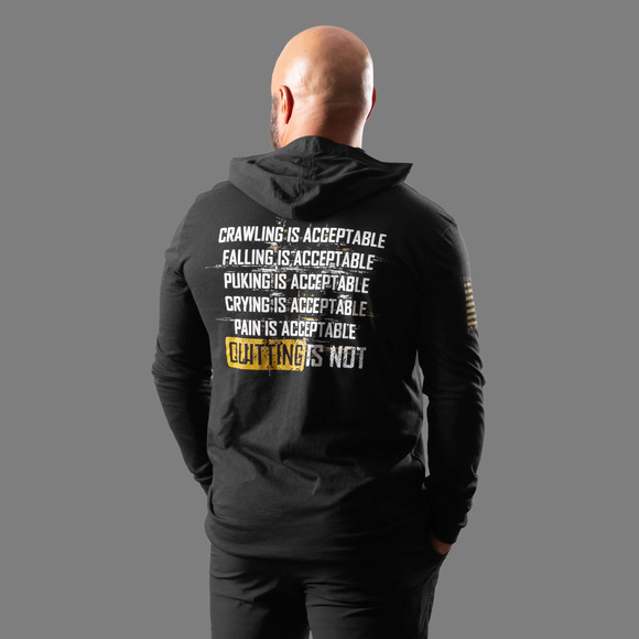 Til Valhalla Project Keep Moving Forward Hoodie Men’s XL Black Motivational EUC - Picture 6 of 8